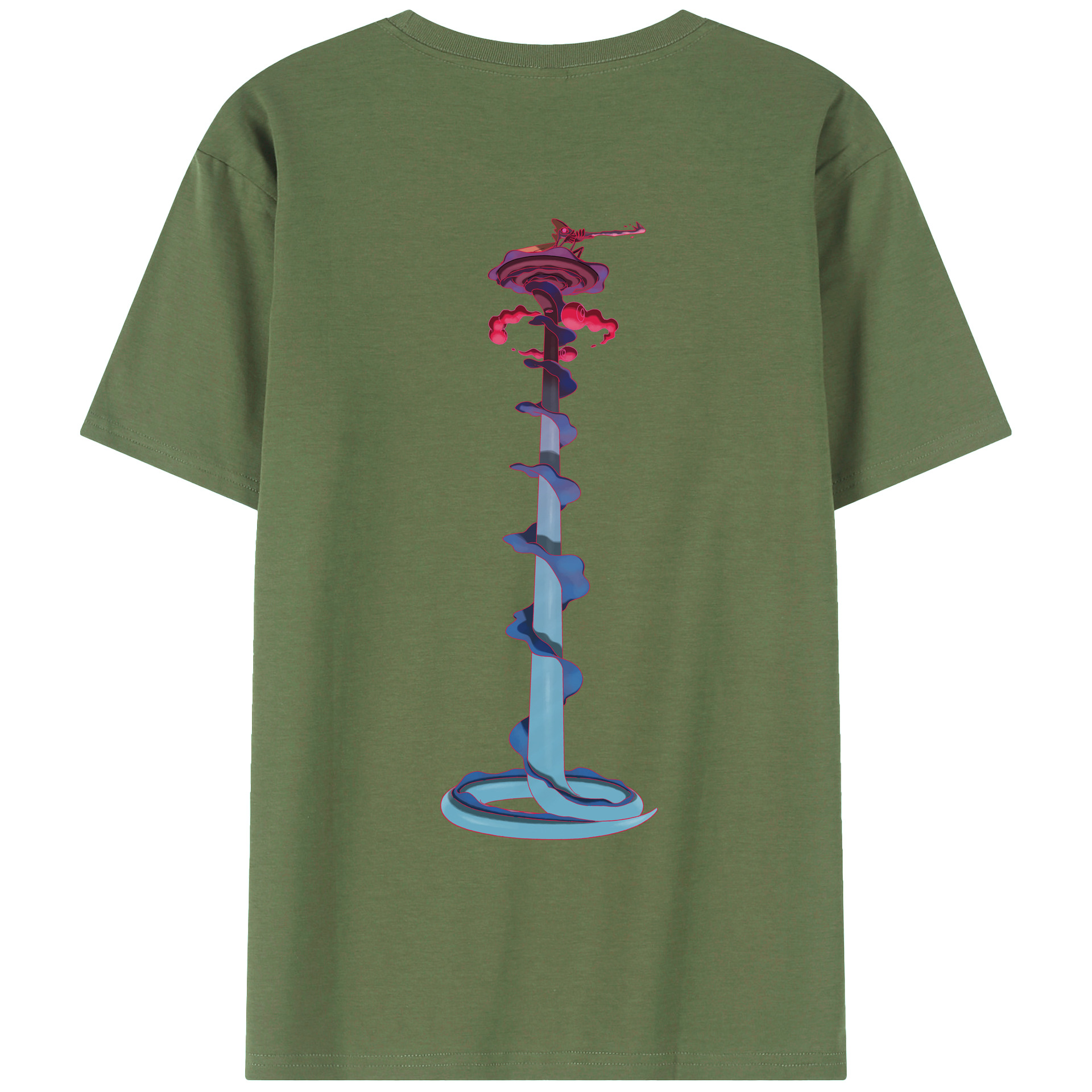 （画像用） ポケットモンスター Pokémon 綿100％ メンズ半袖Tシャツ（バックプリント） 通気性